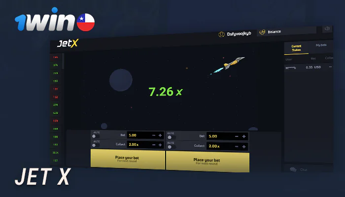 El juego Crash Jet X en el casino 1Win: información