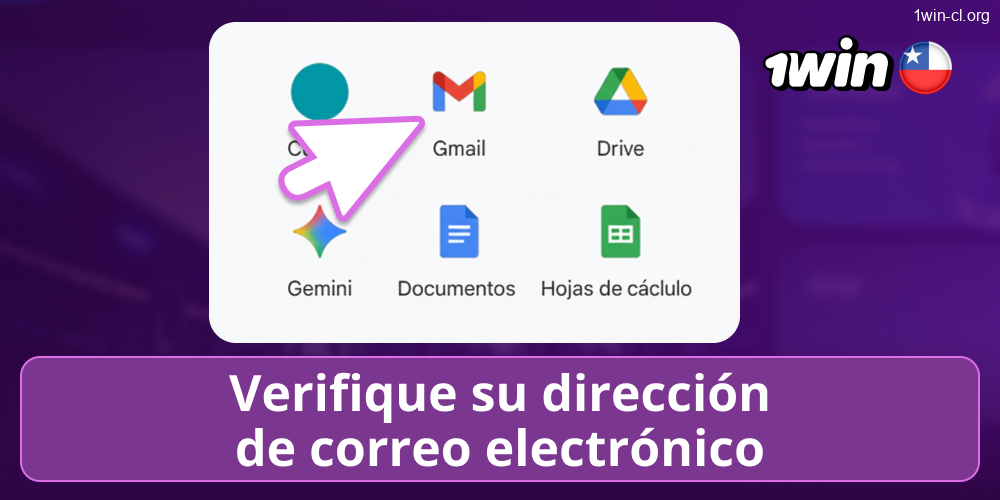 1win CL: Validación de correo